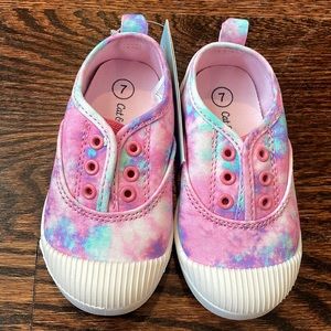 Cat and Jack, Girls Easy On and Off Sneakers, Size 7.   (124)